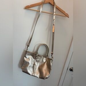 Shimmer Gold American Eagle Leather Bag